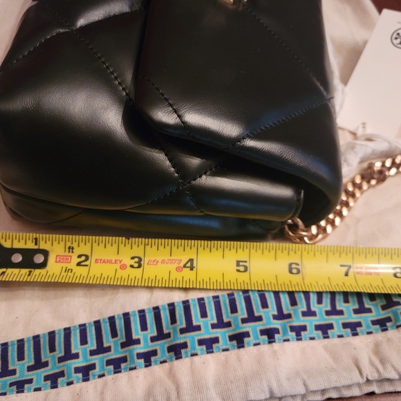 Tory Burch *NEW WITH TAGS* Black KIRA Quilted Leather Bag, Gold Accents, CURRENT - Picture 10 of 12